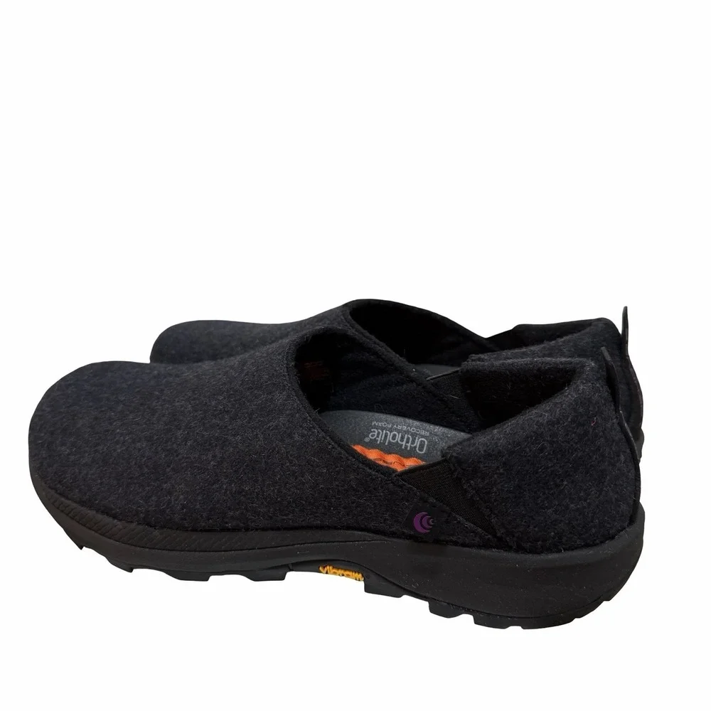 Topo Athletic Rekovr 2 Recovery Shoes Womens US 9 Charcoal Wool Vibram Slip On